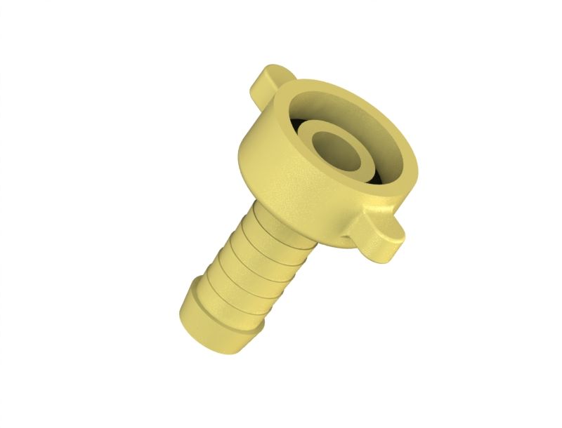 Schloesser JS MS-SCHLAUCHVERSCHRAUB.,SCHWER 2-TEILIG,FLACHDICHTEND,3/8"x1/2"