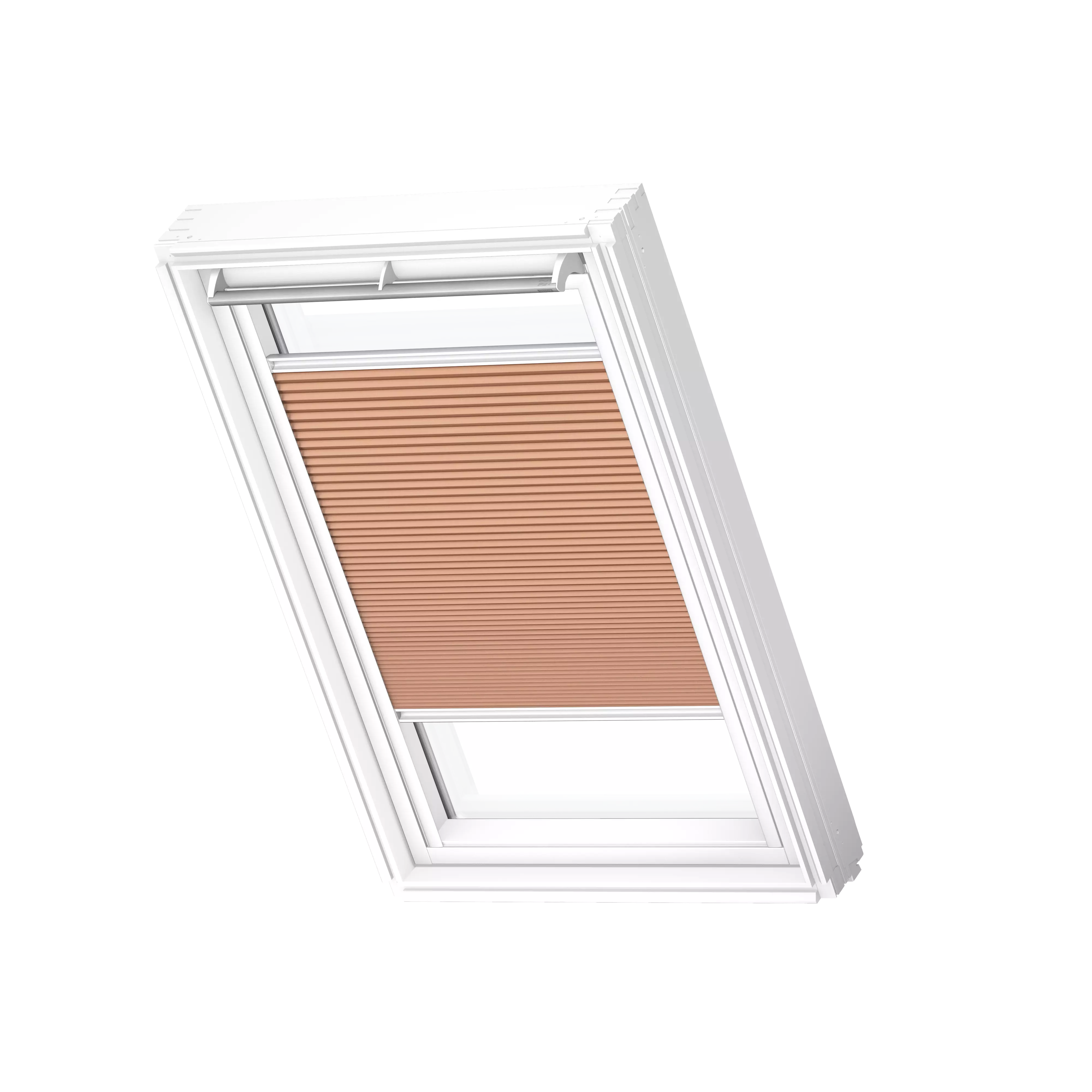 VELUX Wabenplissee Apricot, weisse Schiene, Premium FHC C02 1049SWL VELUX Wabenplissee Apricot, weisse Schiene, Premium FHC C02 1049SWL