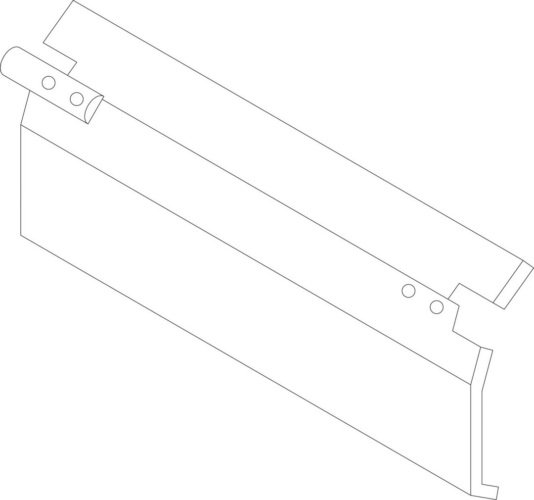 BOSCH Ersatzteil TTNR: 5077162 Klappe 846 mm breit 10 Glieder
