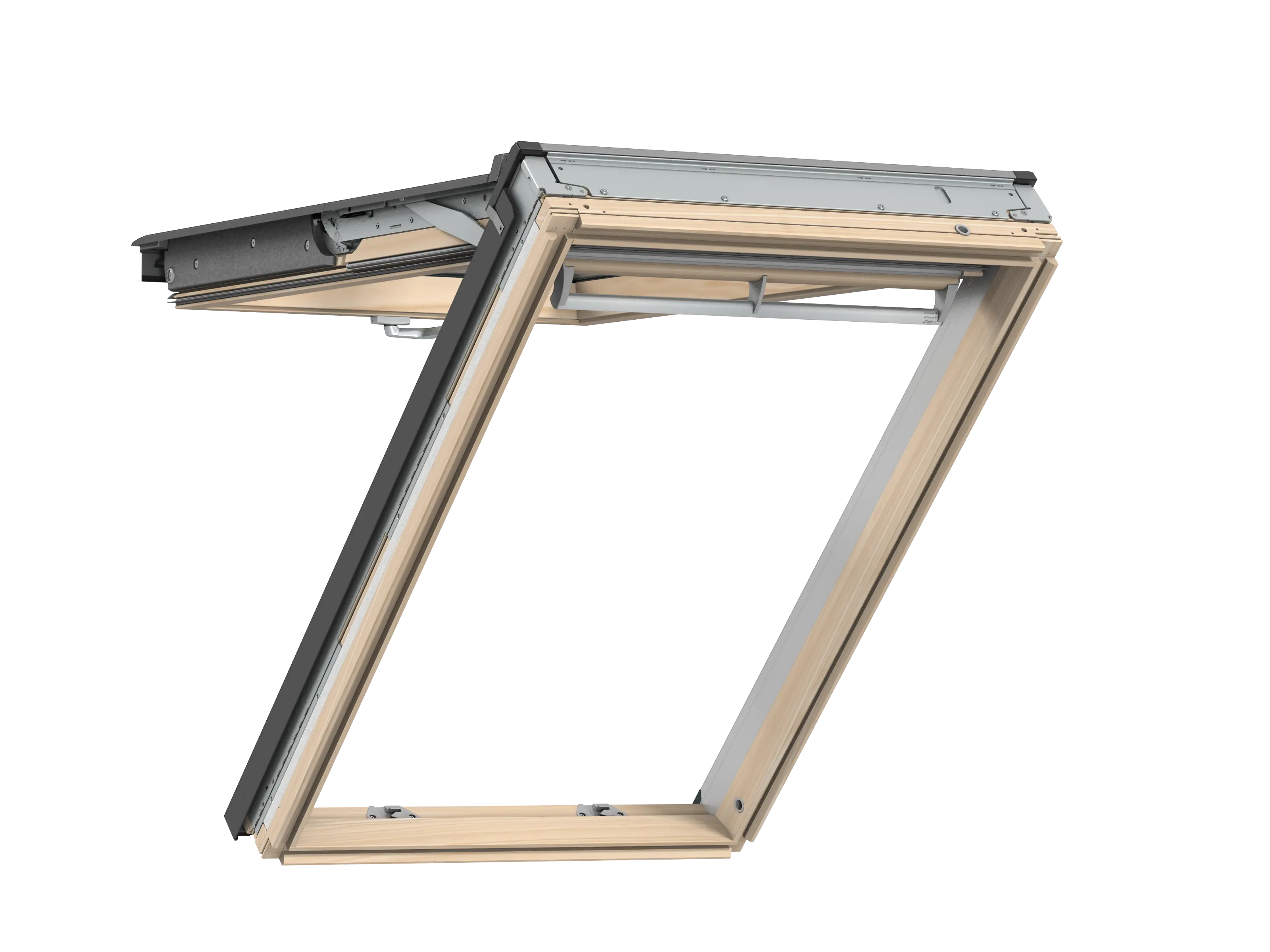 VELUX Klapp-Schwing-Fenster klar lack E.HitzeschAlu 114x118 GPL SK06 3069 VELUX Klapp-Schwing-Fenster klar lack E.HitzeschAlu 114x118 GPL SK06 3069