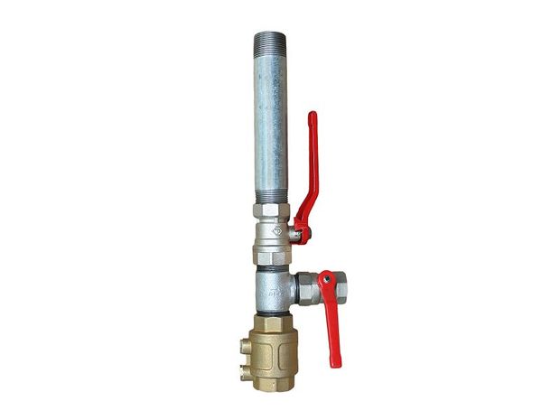 Schloesser JS DOPPELTER PUMPENSTOCK MIT KUGELHAEHNEN+ENTLUEFTBAREM RV Schloesser JS DOPPELTER PUMPENSTOCK MIT KUGELHAEHNEN+ENTLUEFTBAREM RV