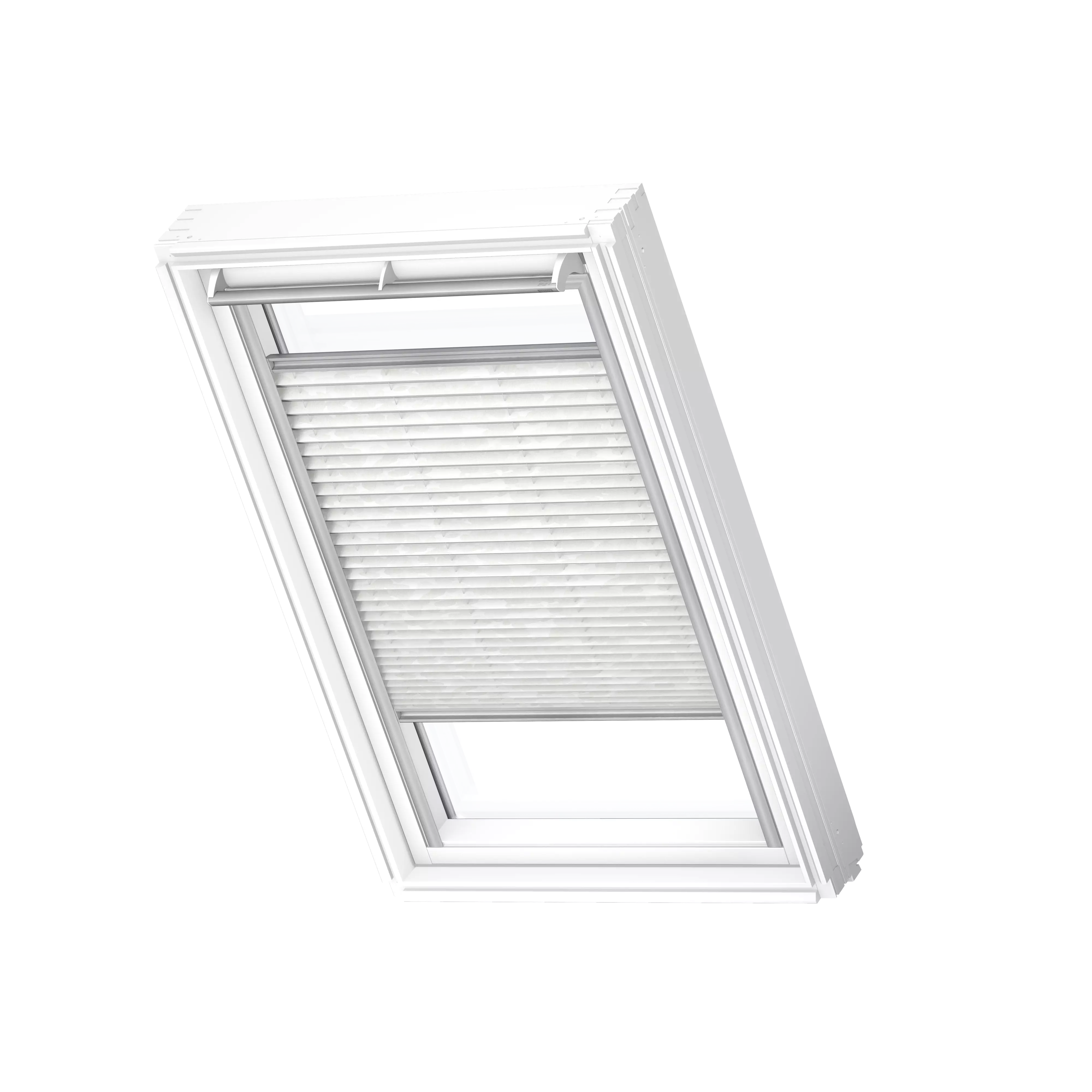 VELUX Plissee manuell Weiss gemu.alu Schiene, Premium FHL SK08 1256S