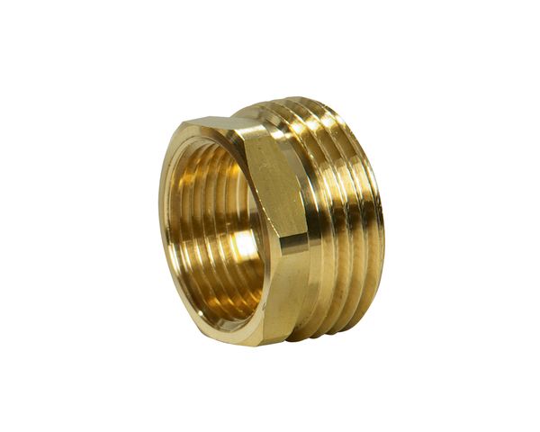 Flamco Gewindeanschlussstueck IG 3/4 x AG 1 Ms Roh, G3/4 IGxG1 AG, Verlaengerung 10mm M1270370
