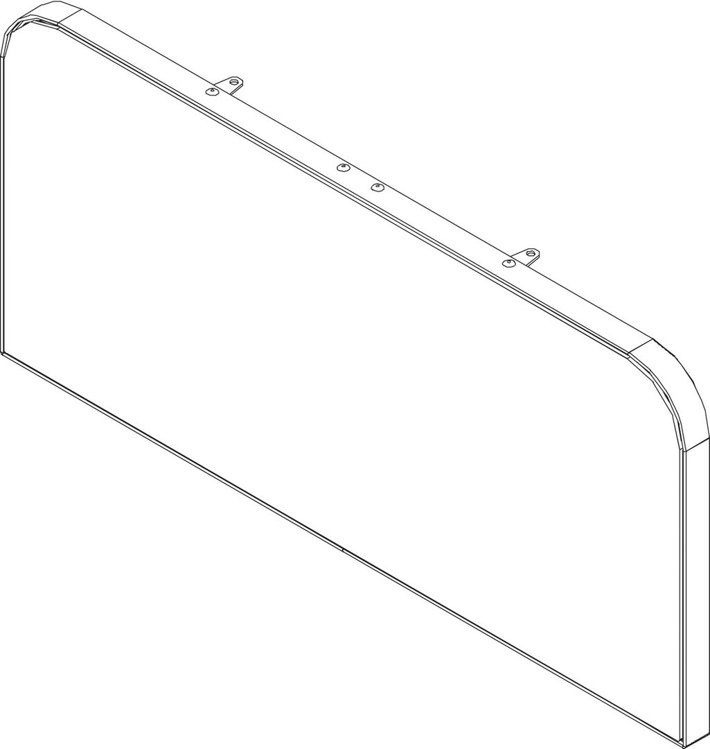 BOSCH Ersatzteil TTNR: 8738209474 Vorderwand Bo oben weiss (Glass)