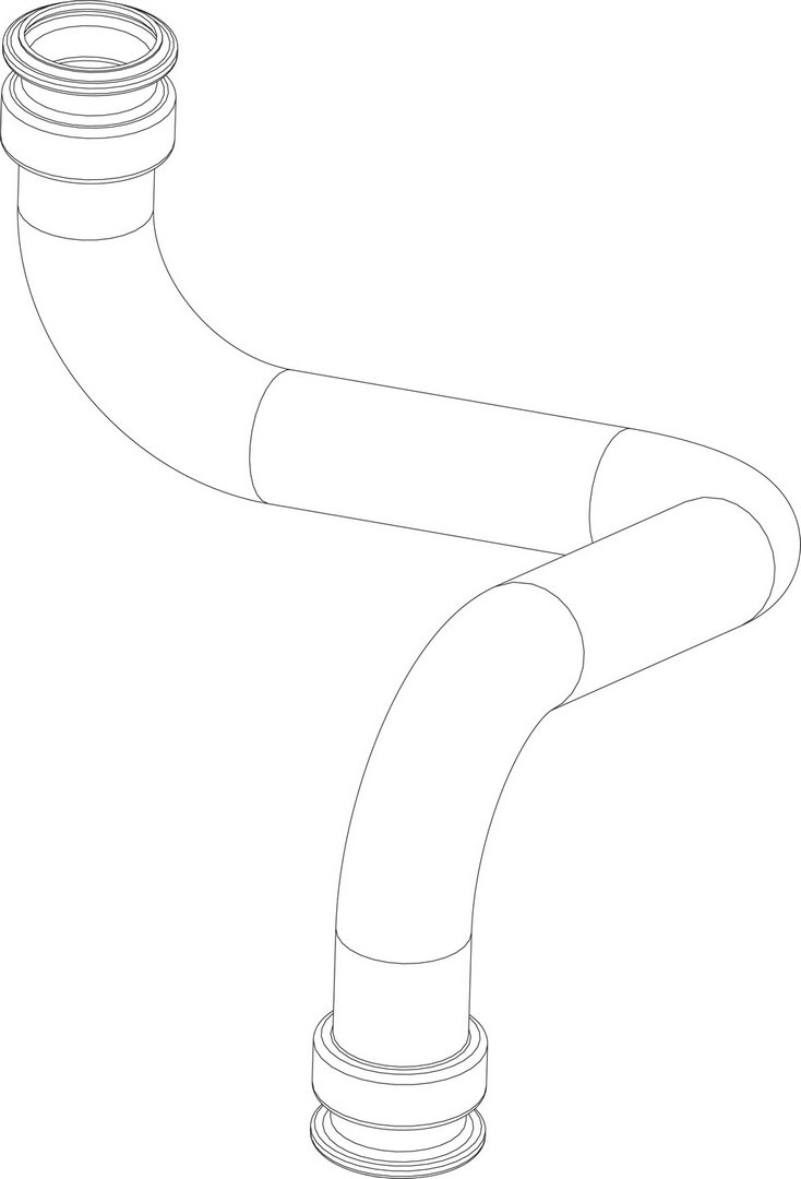 BOSCH Ersatzteil TTNR: 87186661160 Rohr 2 VL ungemischt unten