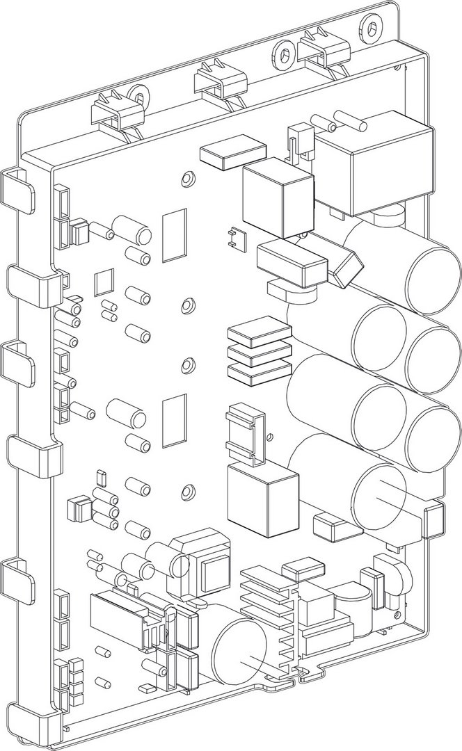 BOSCH Ersatzteil TTNR: 8738207354 Leiterplatte INV