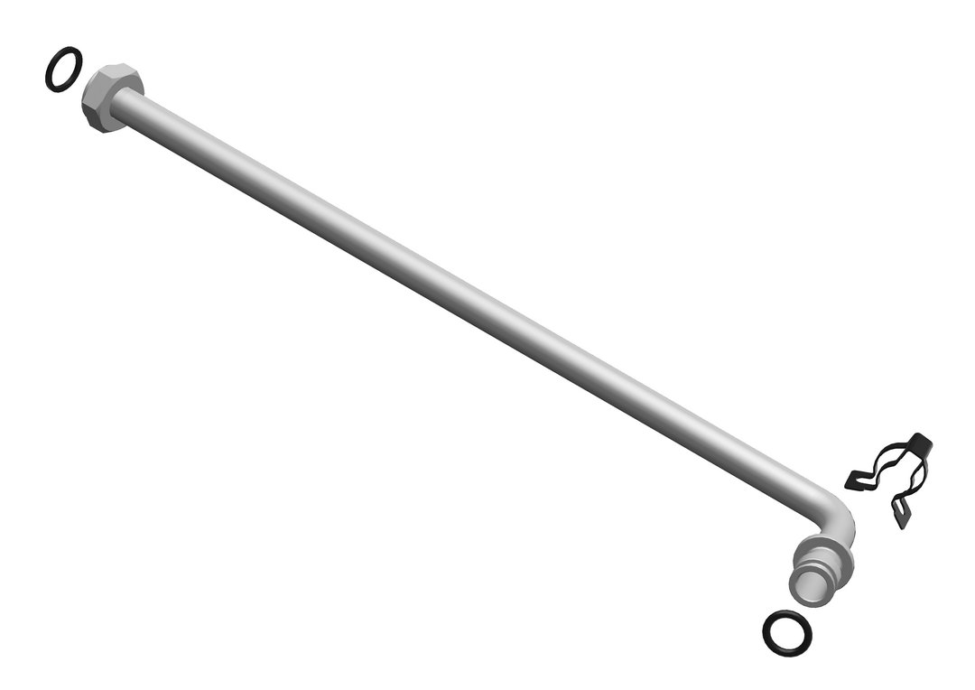 BOSCH Ersatzteil TTNR: 87377066450 Rohr KW horizontal nummeriert BOSCH Ersatzteil TTNR: 87377066450 Rohr KW horizontal nummeriert