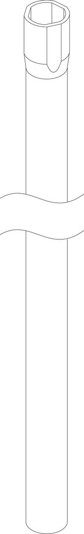 BOSCH Ersatzteil TTNR: 87182238420 Rohr-Tauchrohr 75L, Laenge: 721mm