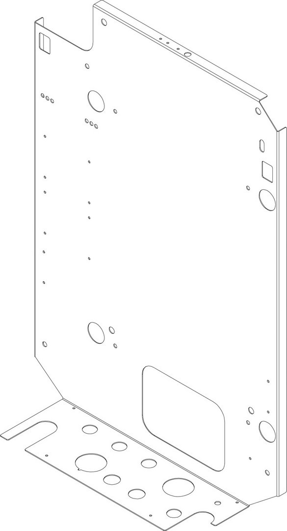 BOSCH Ersatzteil TTNR: 8738104750 Montageanschlussplatte 24kW