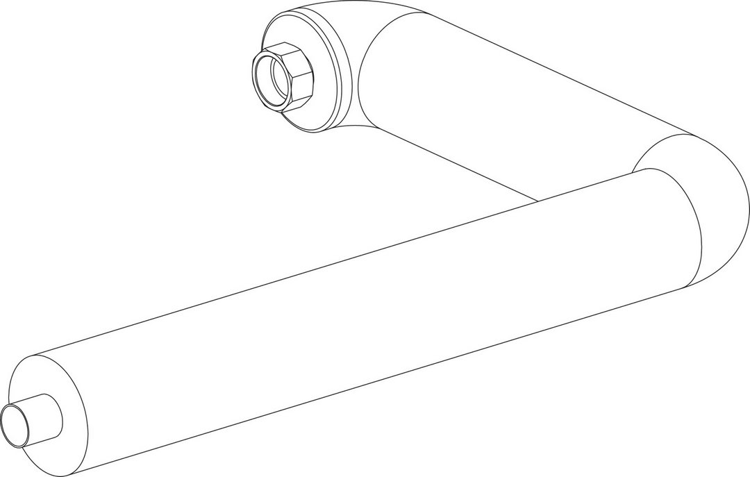 BOSCH Ersatzteil TTNR: 8738804078 Ruecklaufrohr waager. Kessel Sp V2 everp
