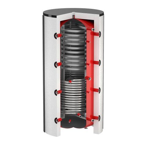 Flamco Frischwasser-Kombispeicher Flamcoextherm Duo FWS 1000 L m. Edelstahlwellrohr-WTA 18195