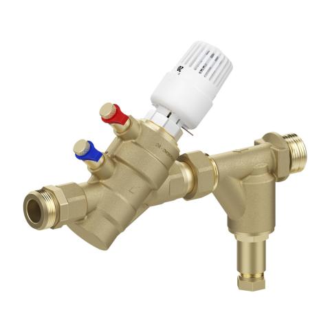 Flamco NexusValve Vivax T DN20H, 20-65 Grd 3/4" 835-2.221 l/h, mit Tauchfuehler MN80597.125