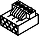 BOSCH Ersatzteil TTNR: 87144044030 Anschlussklemme 3-pol N/L violett (5x)
