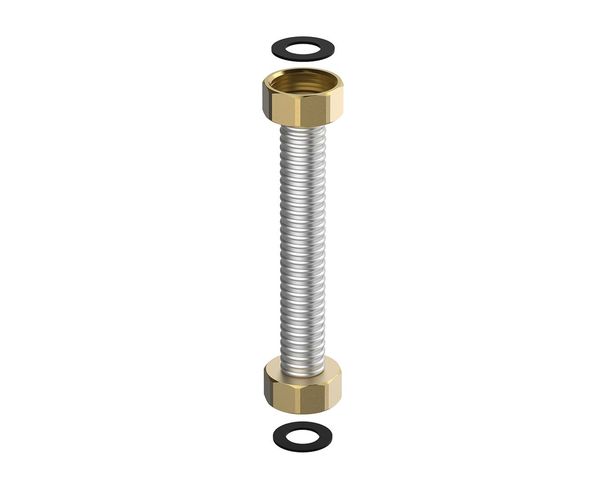 Flamco Edelstahlwellrohr fuer Wasserspinne 1/2" IG x 1/2" IG, Laenge 1000 mm M46154.100W Flamco Edelstahlwellrohr fuer Wasserspinne 1/2" IG x 1/2" IG, Laenge 1000 mm M46154.100W