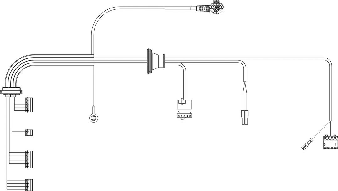 BOSCH Ersatzteil TTNR: 87186492520 Kabelbaum HV