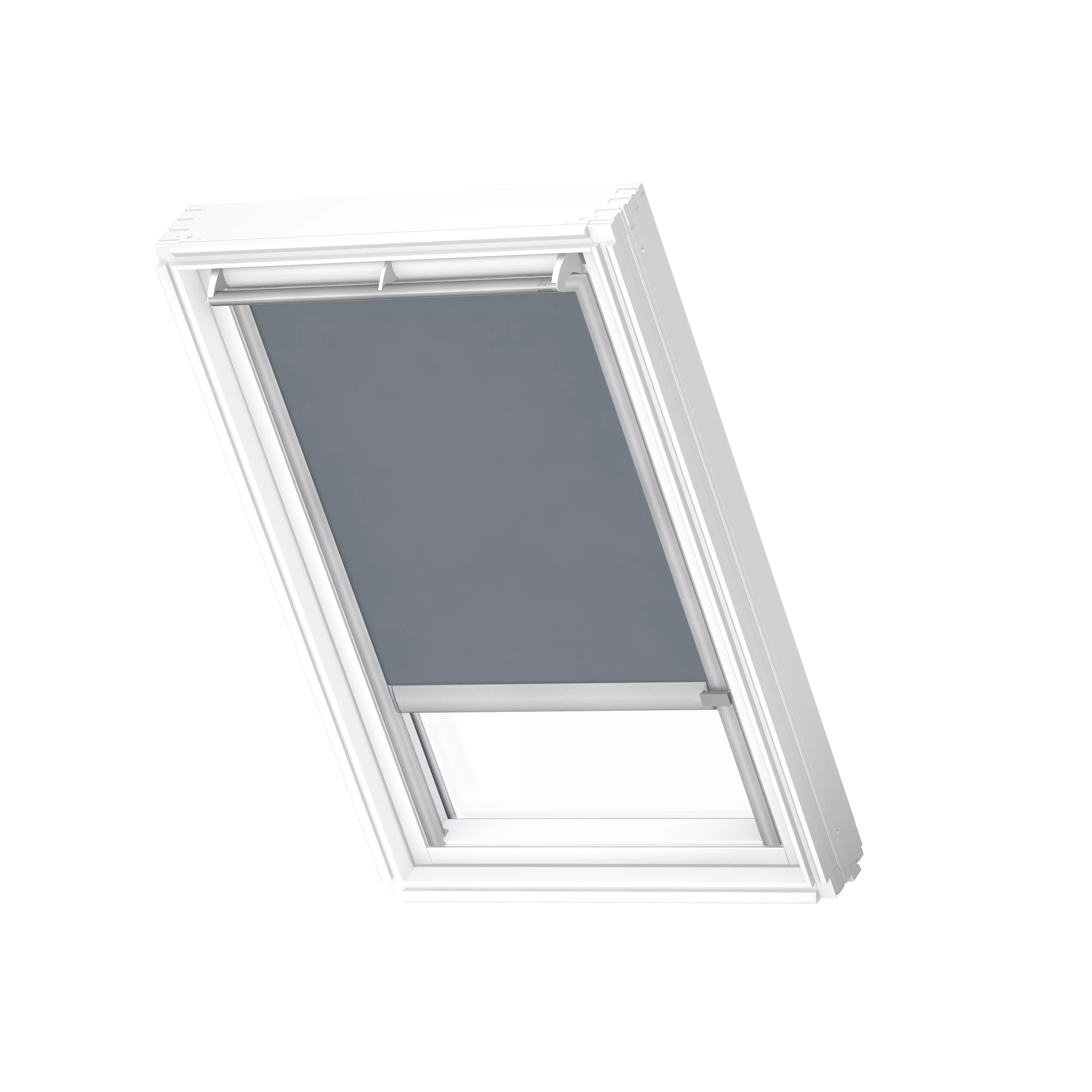 VELUX Sichtschutz-Rollo elektro Blaugrau, alu Schiene, Premium RML UK04 4170K