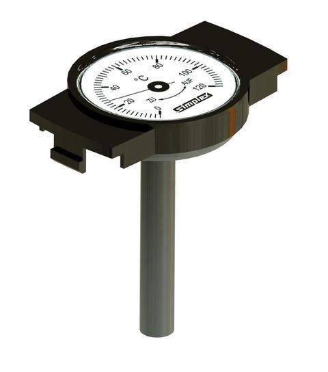 Flamco Thermometer-Nachruests. f. Knebelgriff 0 - 120 Grd C, Kunststoff F14024