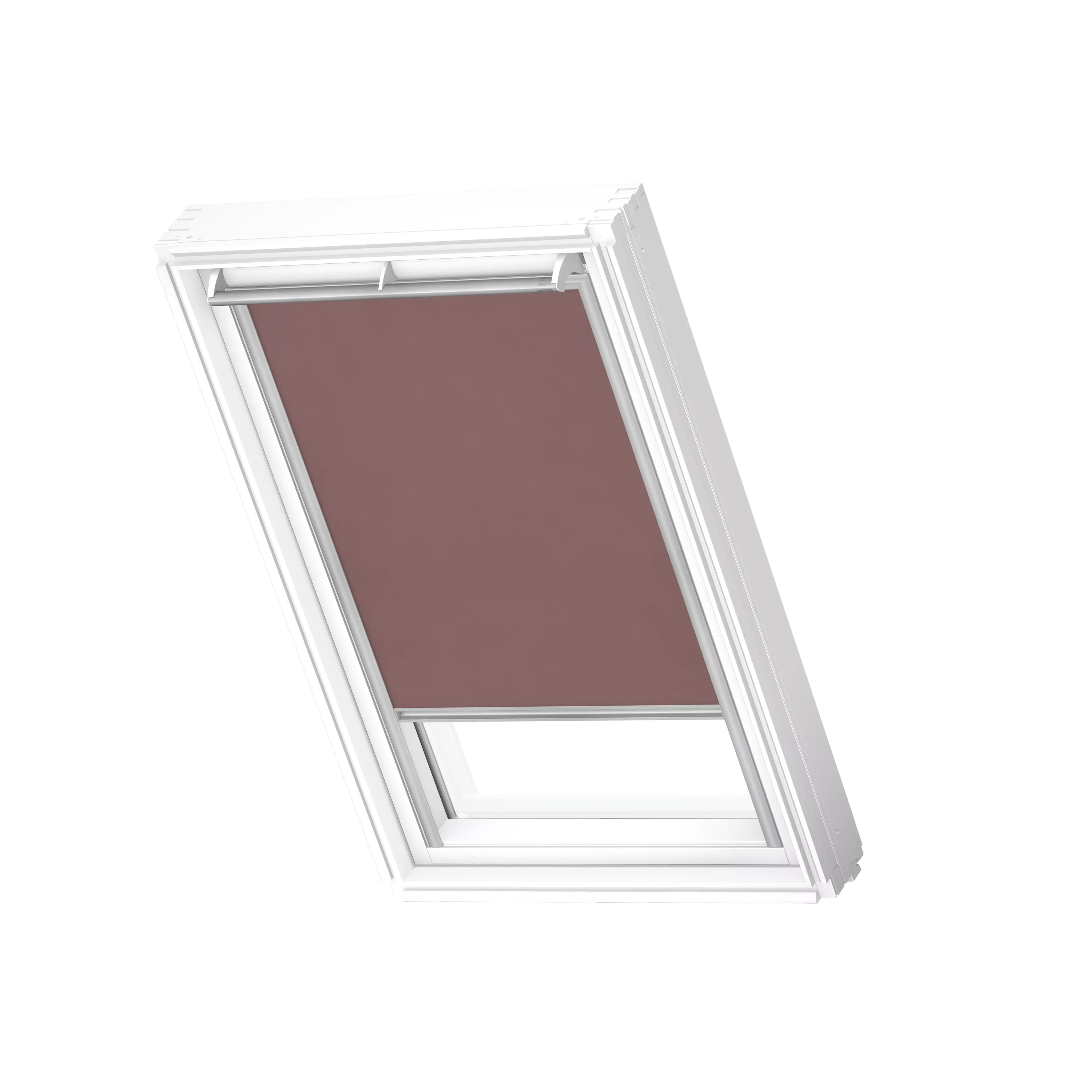 VELUX Rollo manuell Rosenholz, alu Schiene, Premium RFL M31 4168S