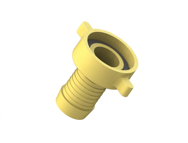 Schloesser JS MS-SCHLAUCHVERSCHRAUB.,SCHWER 2-TEILIG,FLACHDICHTEND,1"x1 1/4"