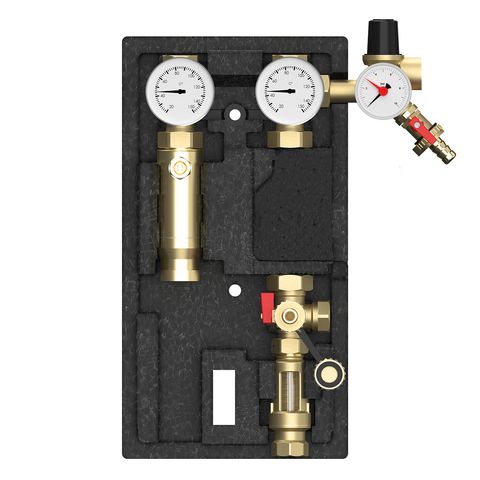Flamco Zweistrang Solarstation S 3/4", ohne Pumpe, mit Entluefter M45705.6EA Flamco Zweistrang Solarstation S 3/4", ohne Pumpe, mit Entluefter M45705.6EA