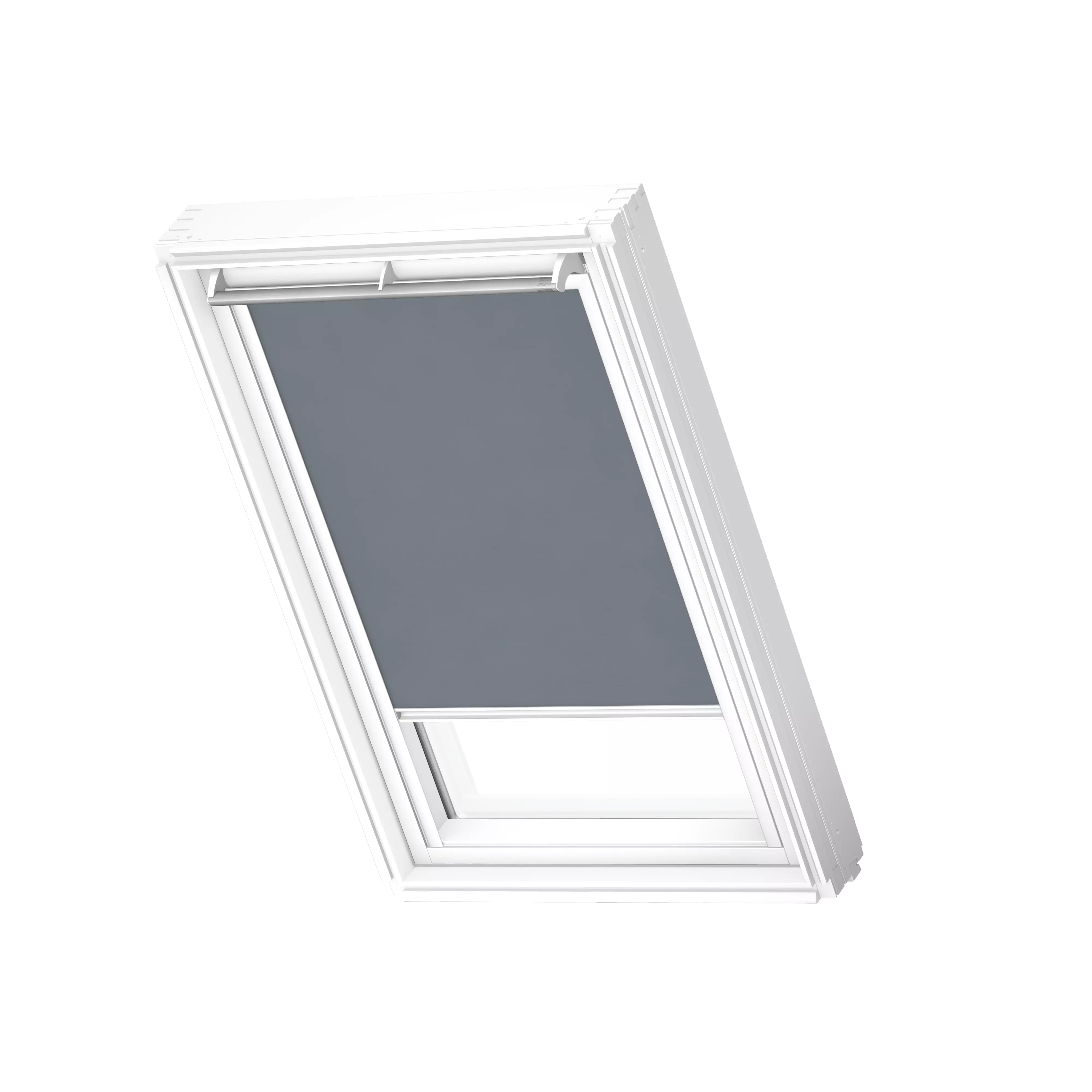 VELUX Rollo manuell Blaugrau, weisse Schiene, Premium RFL CK02 4170SWL VELUX Rollo manuell Blaugrau, weisse Schiene, Premium RFL CK02 4170SWL