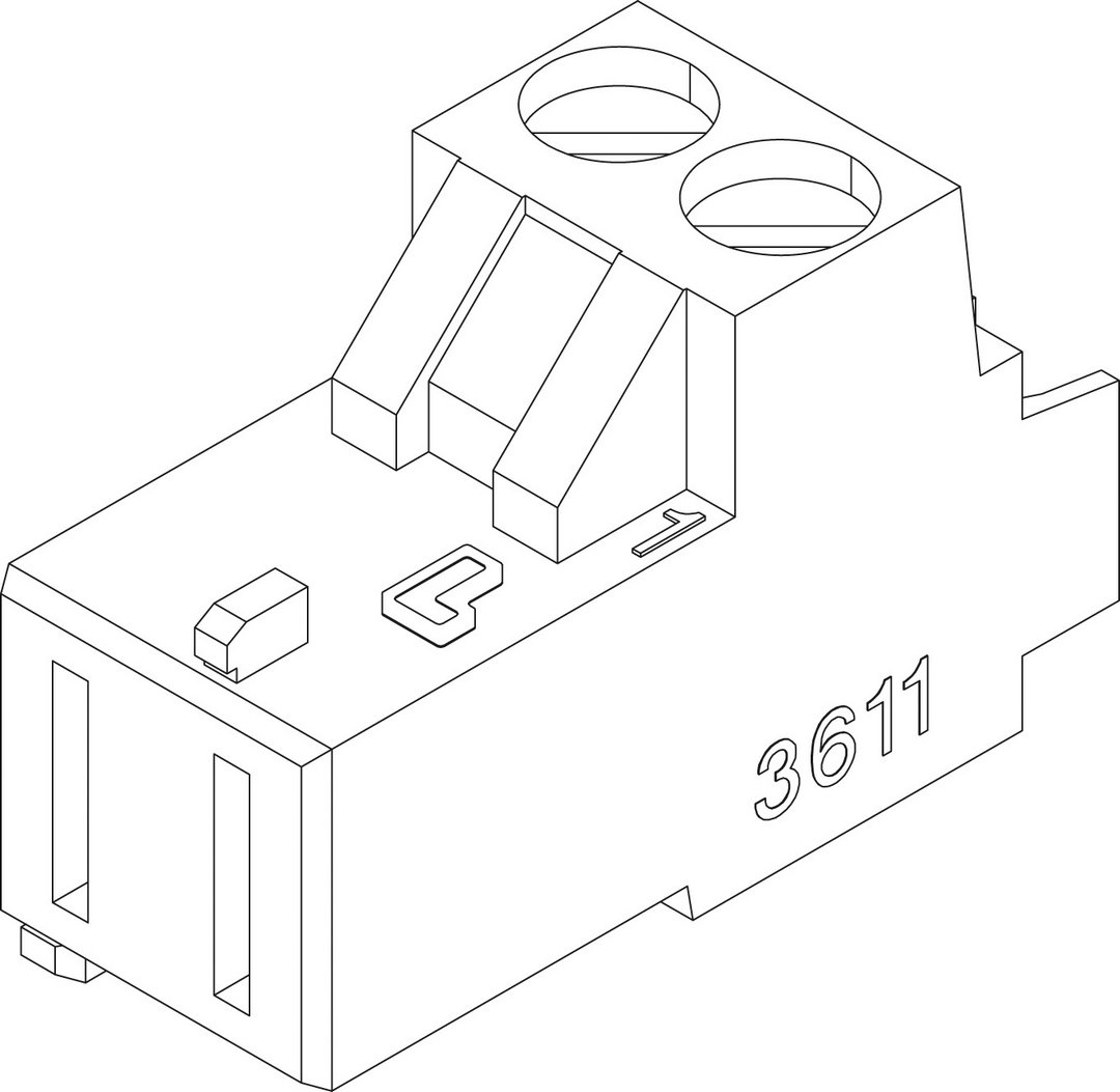BOSCH Ersatzteil TTNR: 8718598882 Anschlussklemme 2-pol SI orange everp