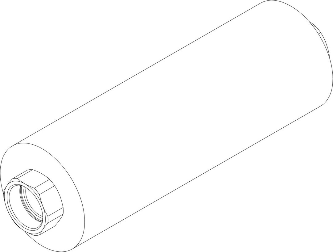 BOSCH Ersatzteil TTNR: 8738804071 Metallwellschlauch DN25 Lg750 schw everp