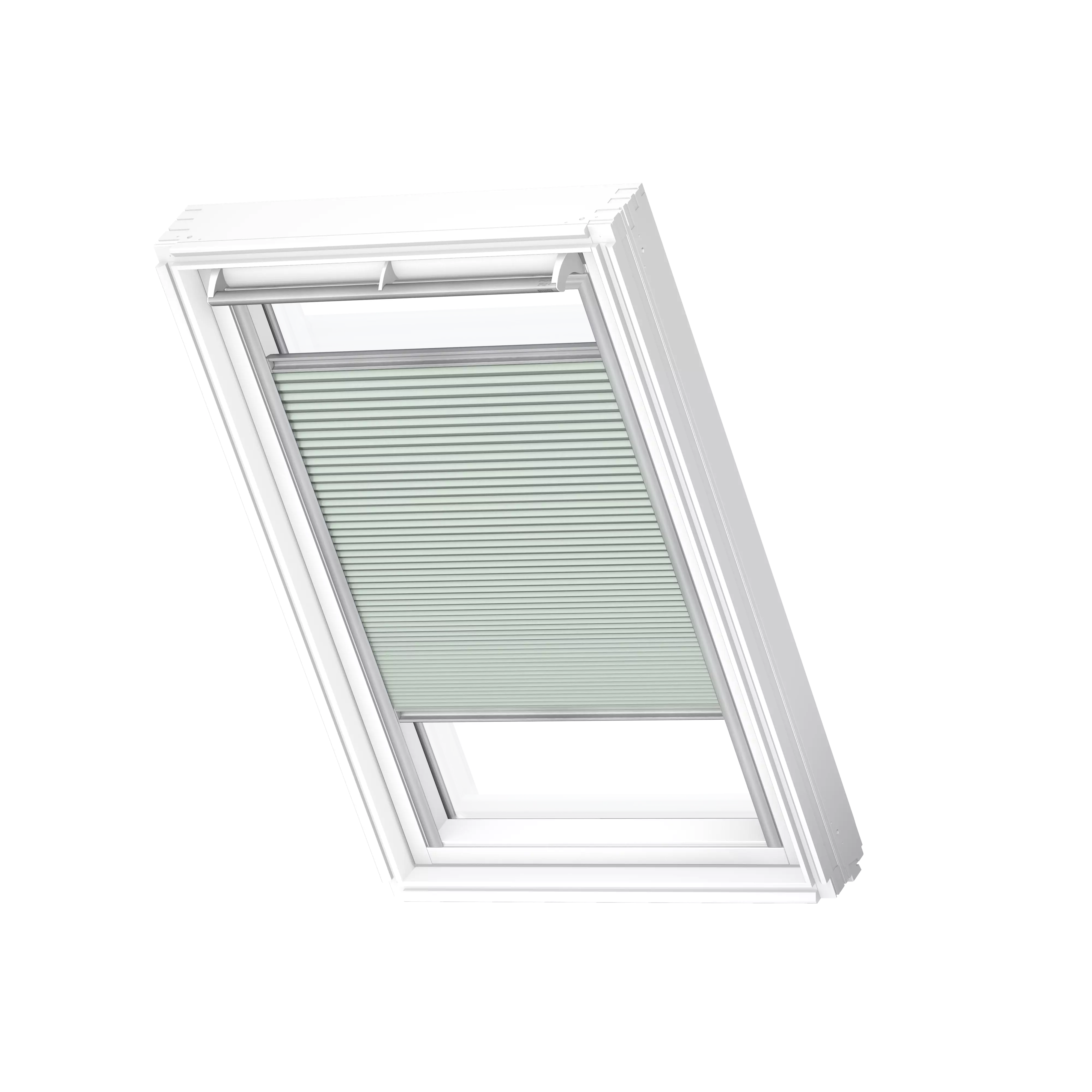 VELUX Wabenplissee Blassgruen, alu Schiene, Premium FHC C02 1168S VELUX Wabenplissee Blassgruen, alu Schiene, Premium FHC C02 1168S