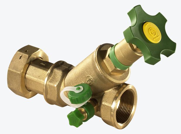 Schloesser JS KO-KFR-VENTIL M. VERSCHRAUBUNG M.ENTL.,NICHTSTEIG.SP.,DN20,DVGW Schloesser JS KO-KFR-VENTIL M. VERSCHRAUBUNG M.ENTL.,NICHTSTEIG.SP.,DN20,DVGW