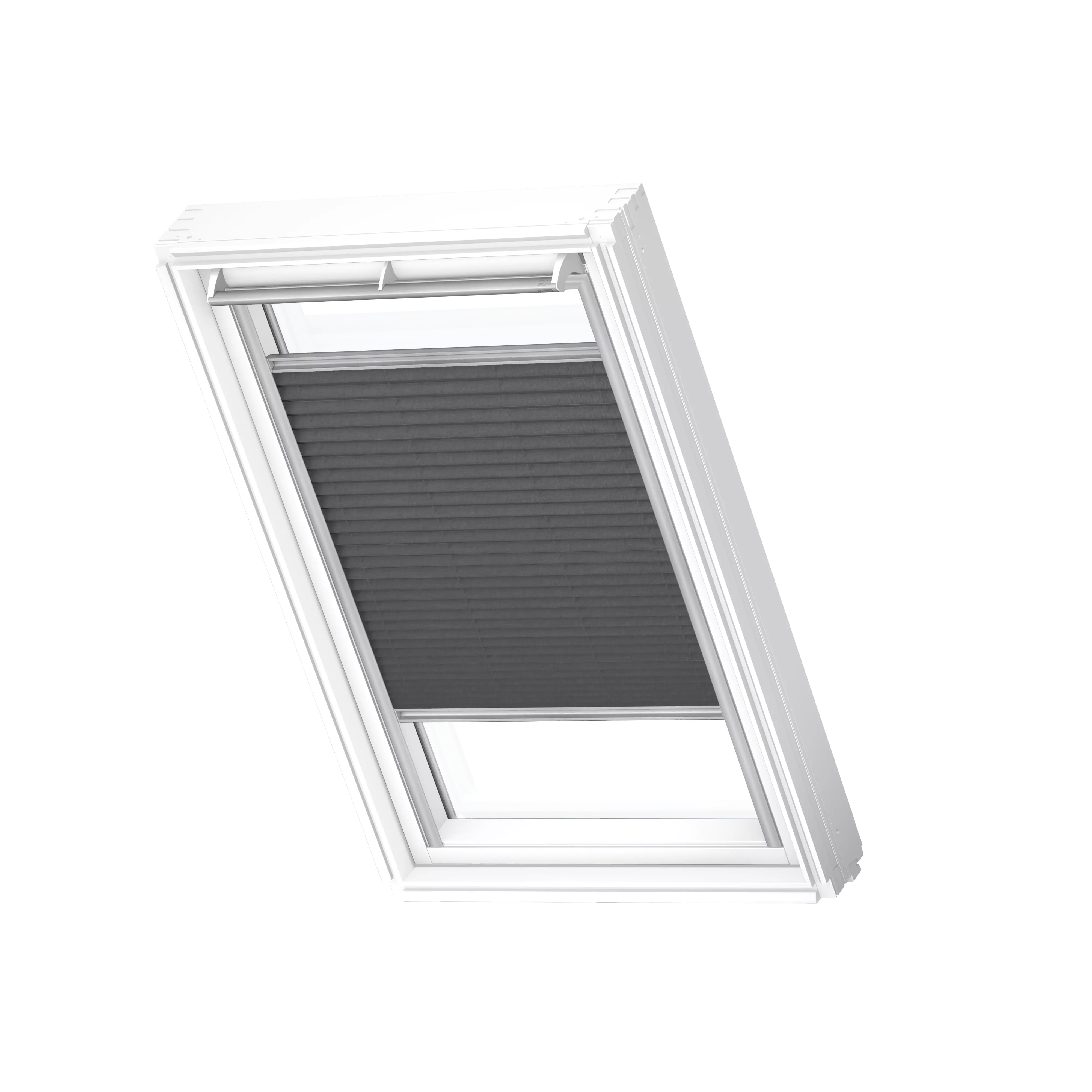 VELUX Plissee manuell Graphit, alu Schiene, Standard FHL MK08 1274S VELUX Plissee manuell Graphit, alu Schiene, Standard FHL MK08 1274S