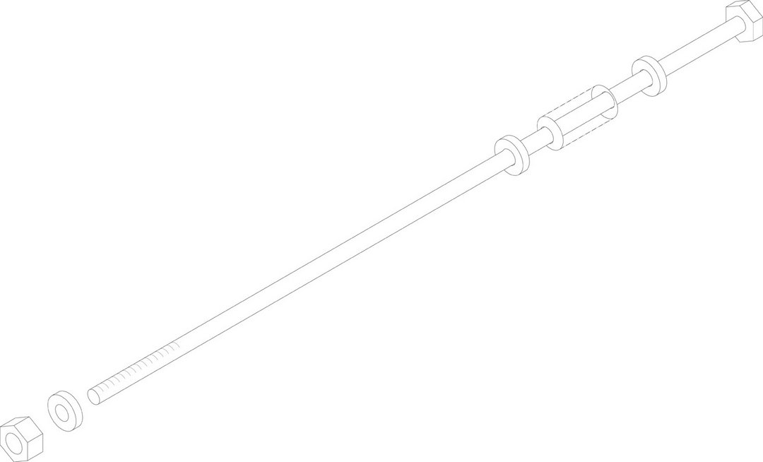 BOSCH Ersatzteil TTNR: 5127904 Ankerstange M12x865 mit Kopf kpl Ersatz BOSCH Ersatzteil TTNR: 5127904 Ankerstange M12x865 mit Kopf kpl Ersatz