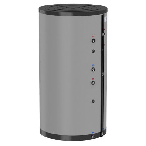 Flamco Standspeich.Flamcoextherm Duo HLS-E Solar 750 L silber Edelstahl, 100mm Vliesisol. 19423 Flamco Standspeich.Flamcoextherm Duo HLS-E Solar 750 L silber Edelstahl, 100mm Vliesisol. 19423