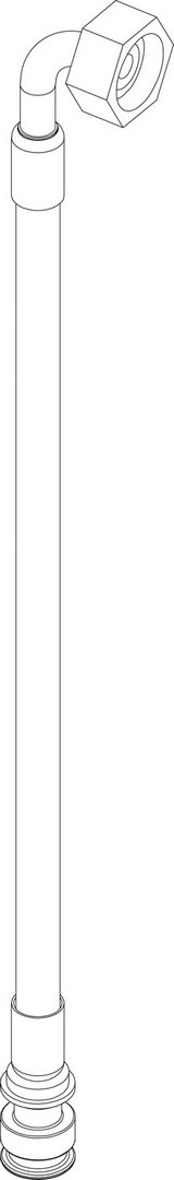 BOSCH Ersatzteil TTNR: 8738211438 Schlauch Flex DN8 90grd
