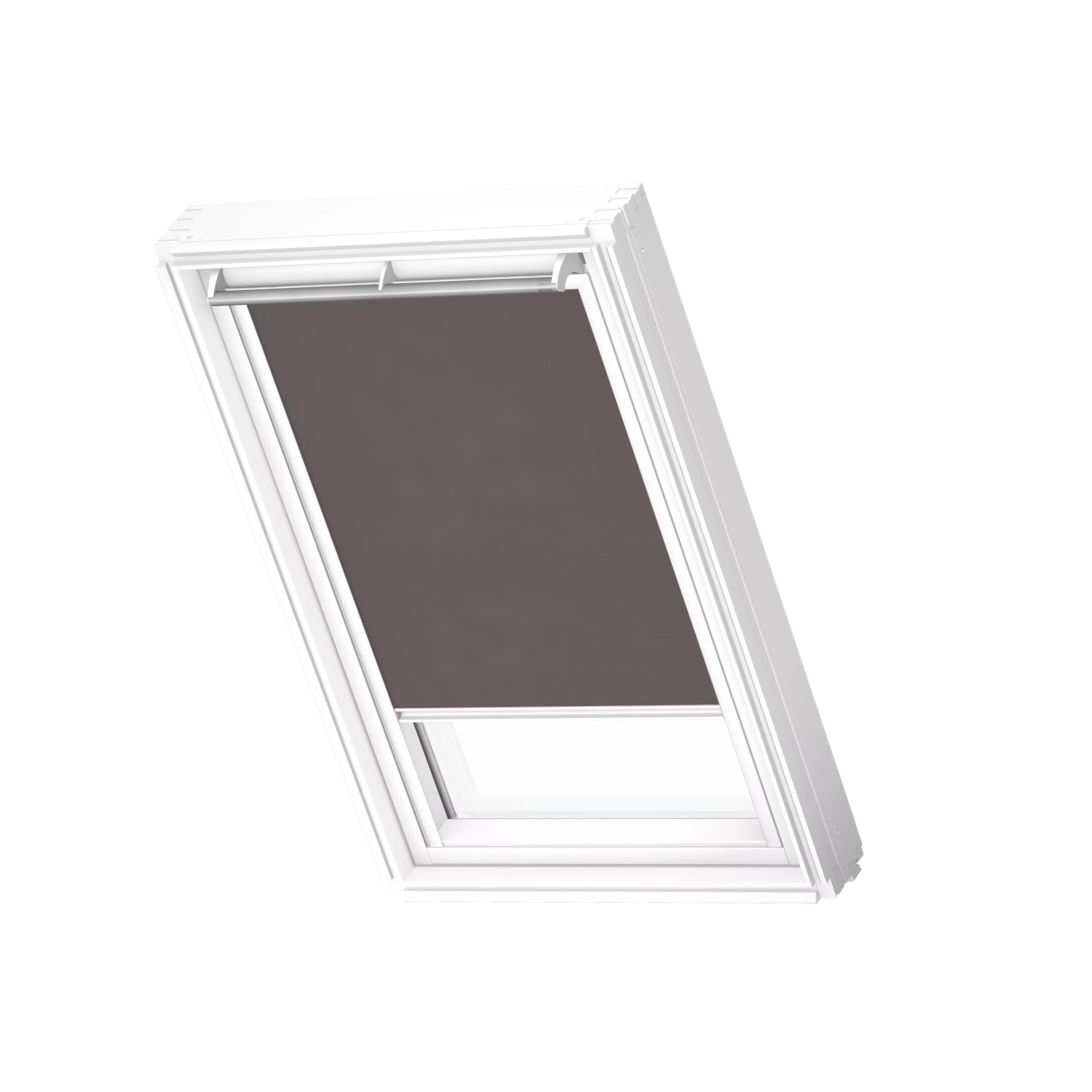 VELUX Rollo manuell Taupe, weisse Schiene, Premium RFL MK04 4167SWL