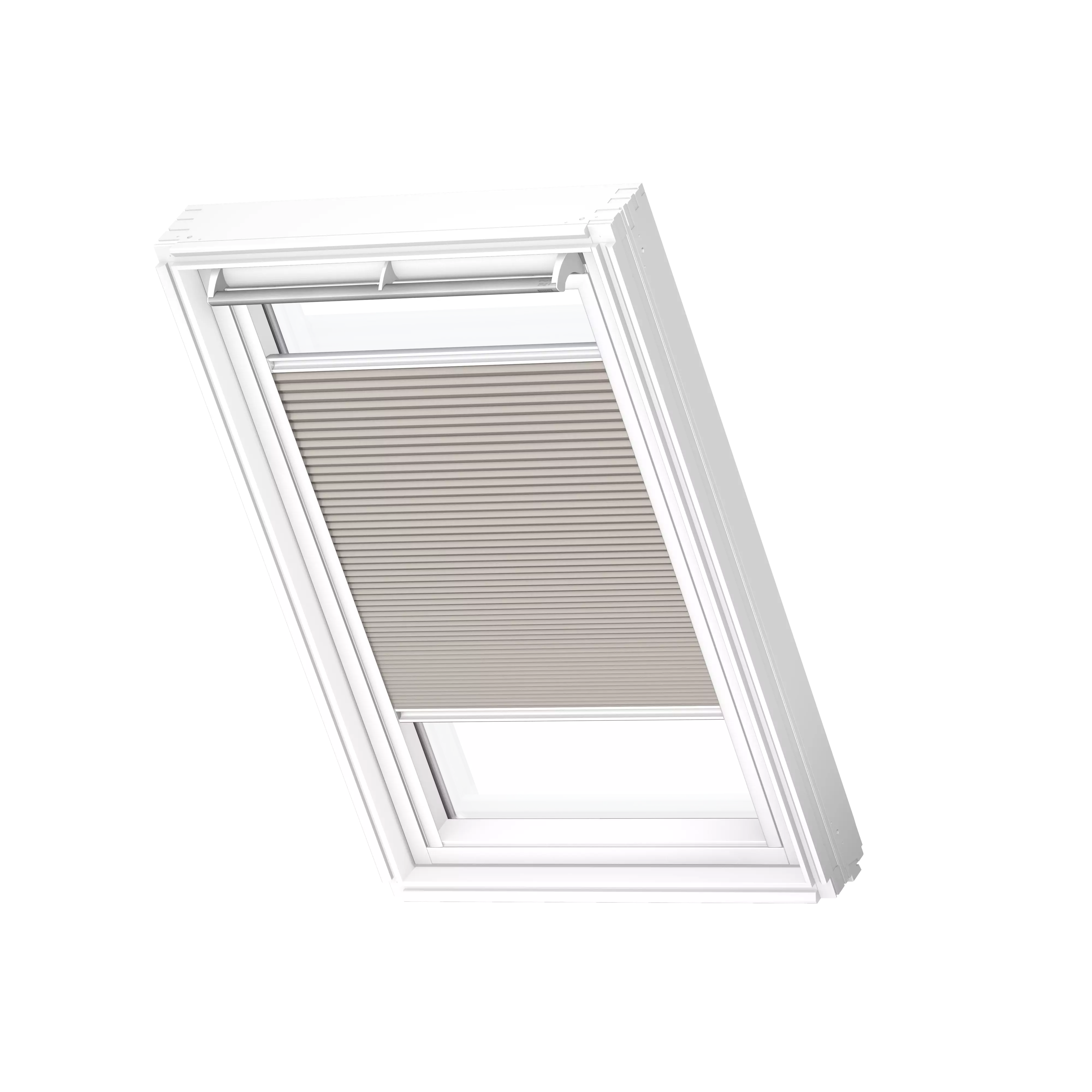VELUX Wabenplissee Cremegrau, weisse Schiene, Premium FHC C02 1171SWL VELUX Wabenplissee Cremegrau, weisse Schiene, Premium FHC C02 1171SWL