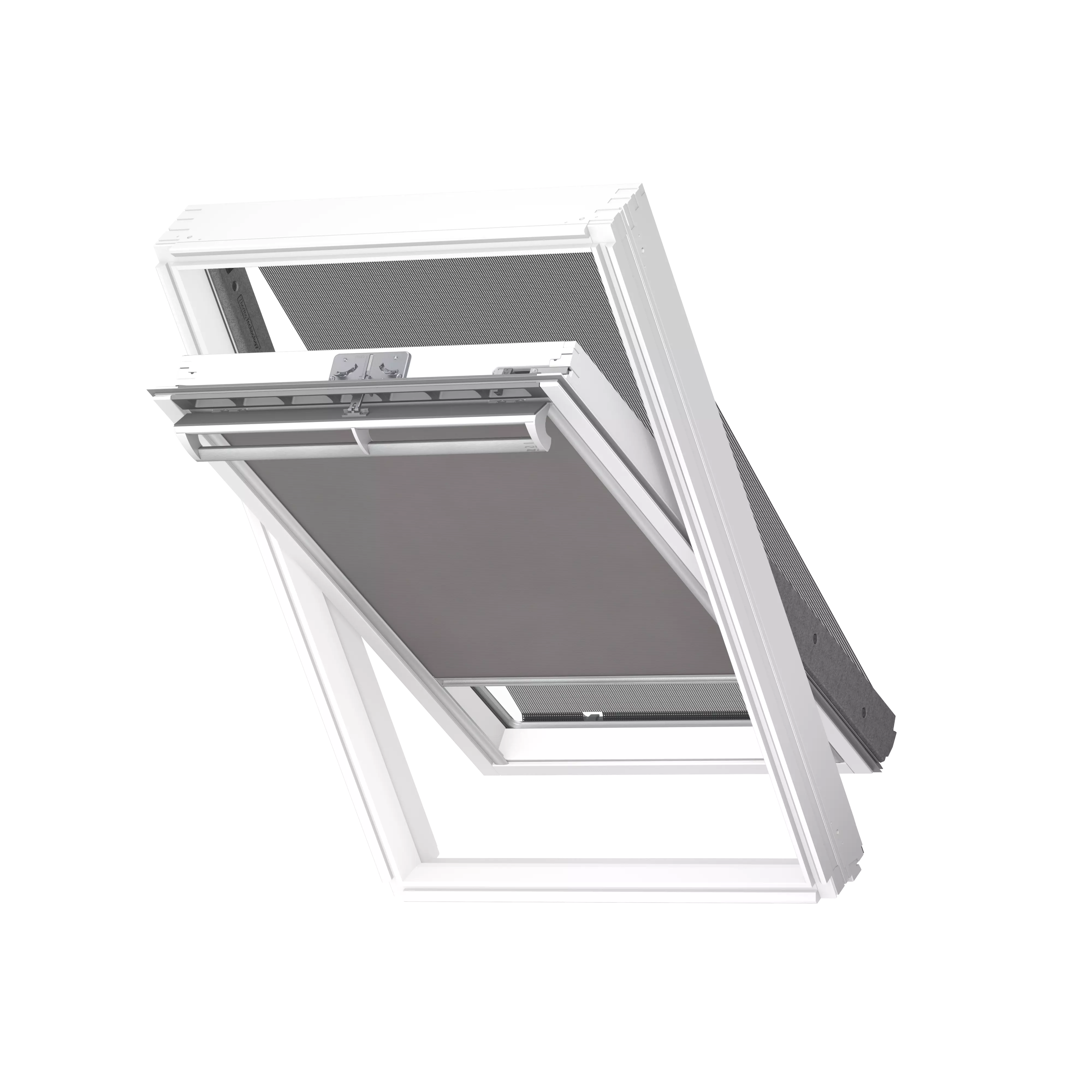 VELUX Vorteils-Set Markise u. Rollo Grau, alu Schiene, Standard ROF UK04 4161S