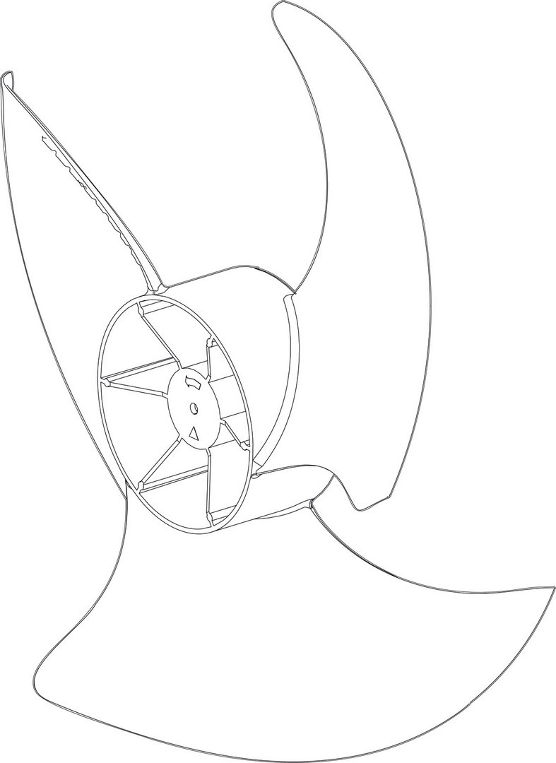 BOSCH Ersatzteil TTNR: 8738206817 Propeller 4-15kW