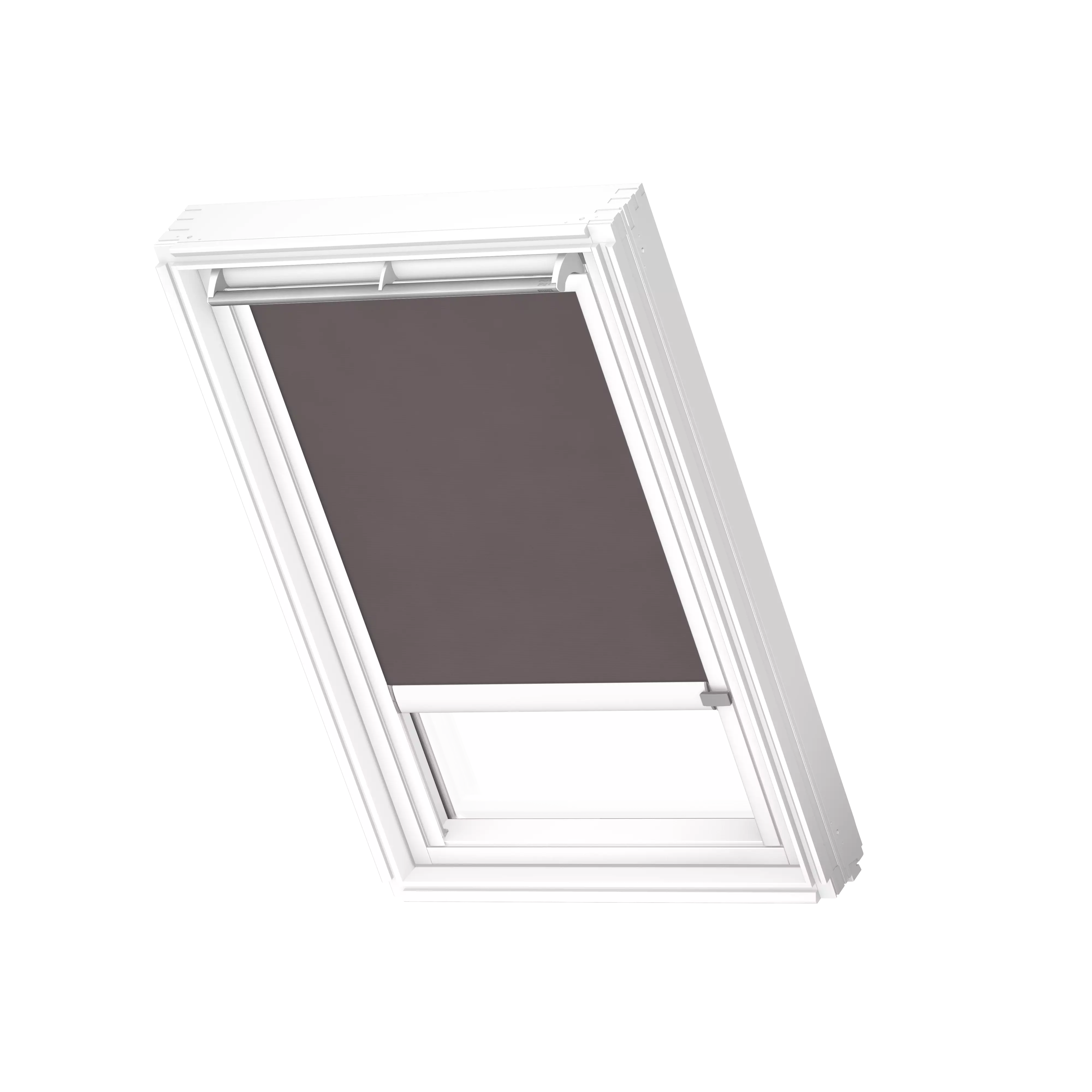 VELUX Sichtschutz-Rollo elektro Taupe, weisse Schiene, Premium RML MK12 4167KWL