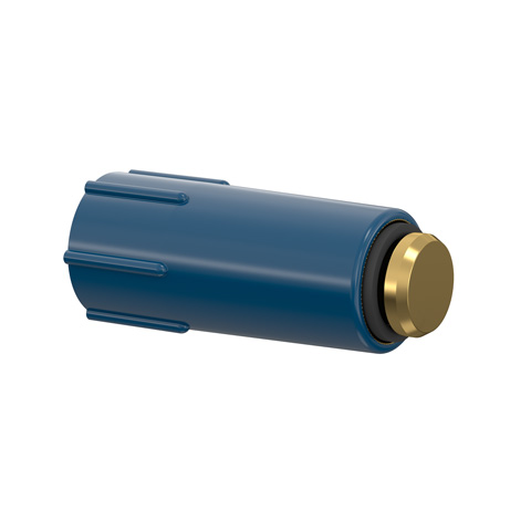 Flamco Baustopfen m. Messing-Gewinde, blau G1/2a Kunststoff, MS F22309