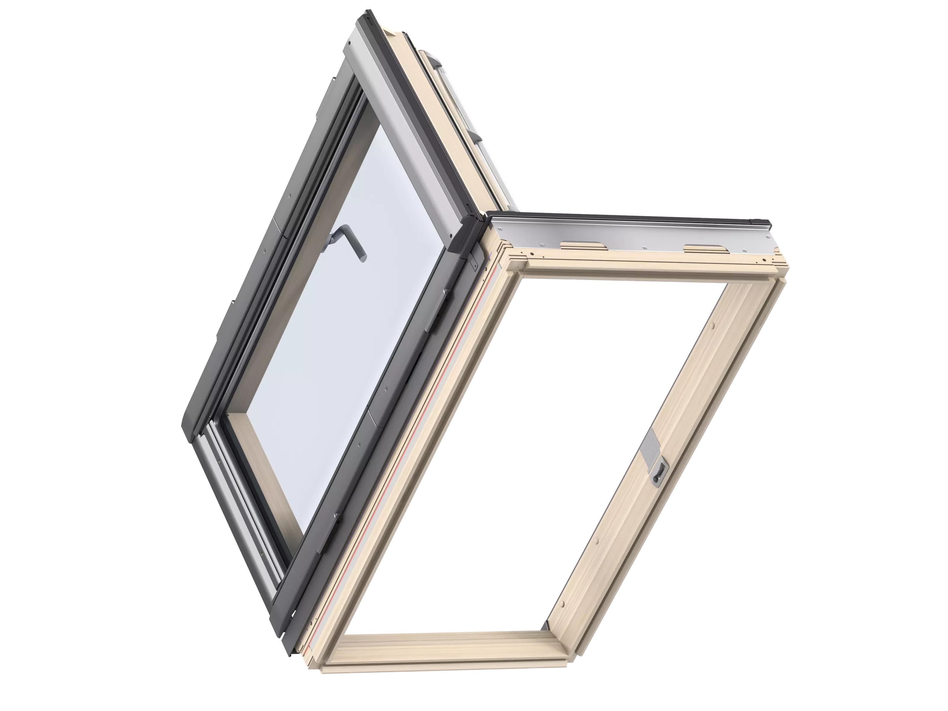 VELUX Wohn- und Ausstiegsfenster klar lack EN. PLUS Alu 66x118 GXL FK06 3066 VELUX Wohn- und Ausstiegsfenster klar lack EN. PLUS Alu 66x118 GXL FK06 3066