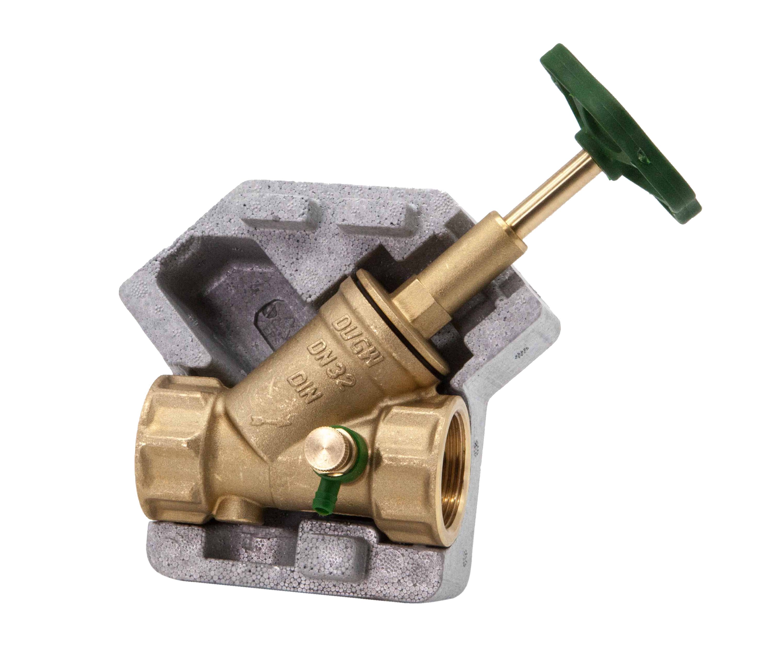 Schloesser JS FREISTROMVENTIL, MUFFENANSCHL. M.ENTL.,STEIG.SP.,M.DS,DN32,DVGW Schloesser JS FREISTROMVENTIL, MUFFENANSCHL. M.ENTL.,STEIG.SP.,M.DS,DN32,DVGW