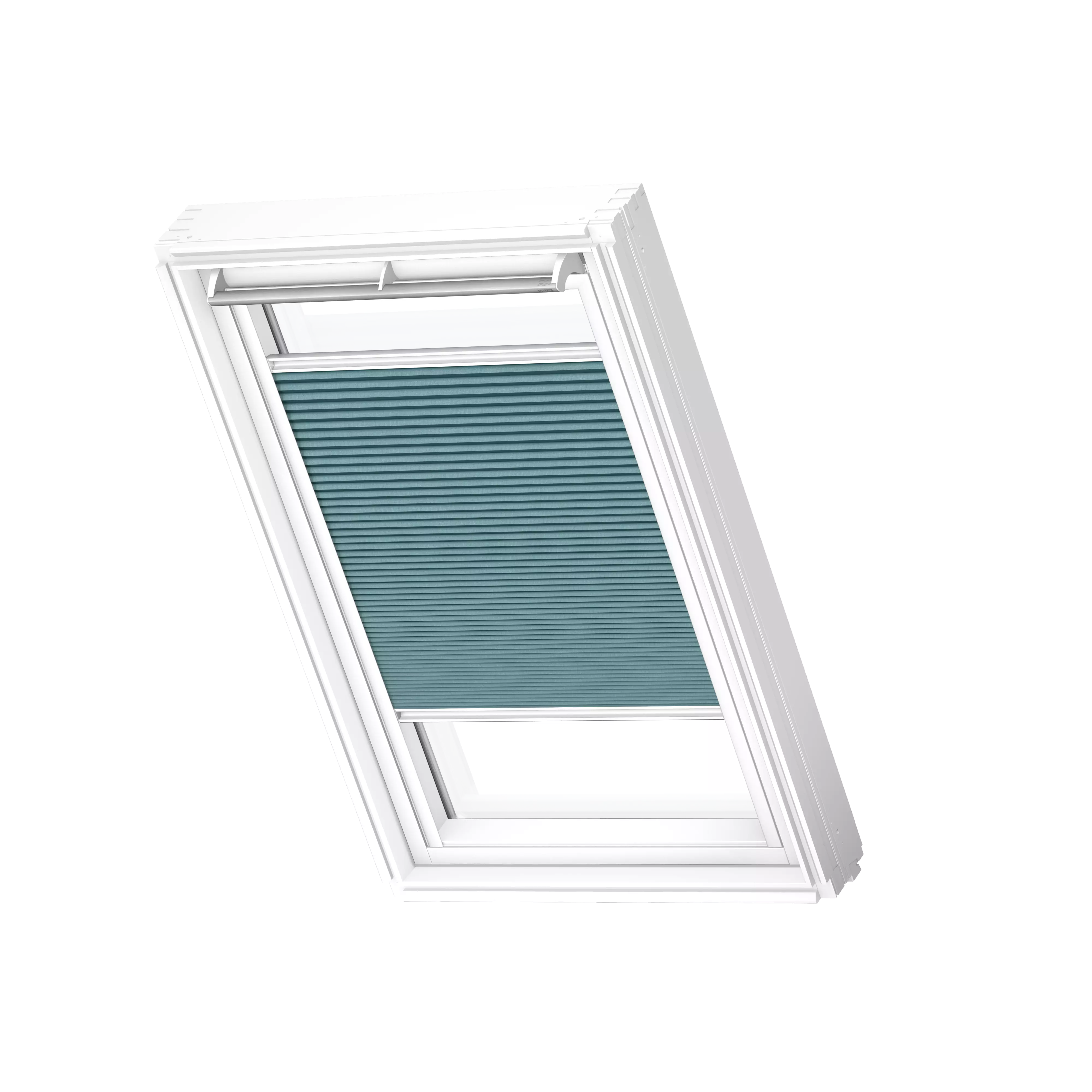 VELUX Wabenplissee Petrol, weisse Schiene, Premium FHC M04 1173SWL VELUX Wabenplissee Petrol, weisse Schiene, Premium FHC M04 1173SWL