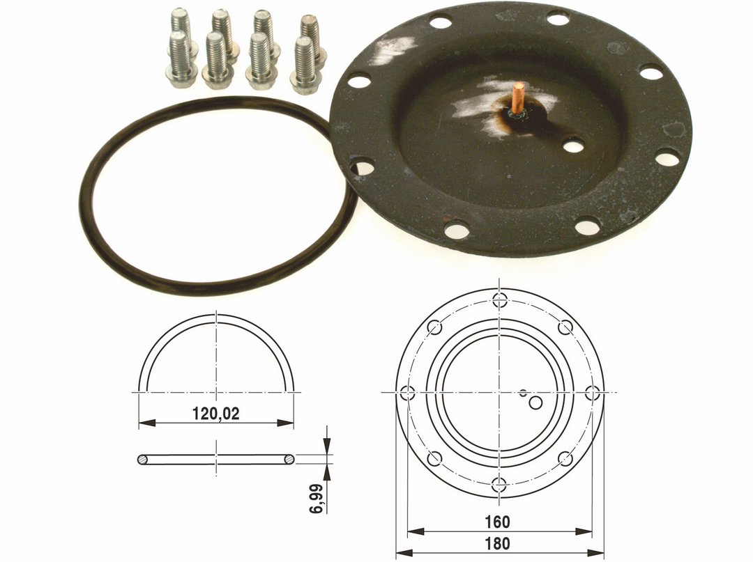 BOSCH Ersatzteil TTNR: 7747004730 Handlochdeckel DN120 everp BOSCH Ersatzteil TTNR: 7747004730 Handlochdeckel DN120 everp