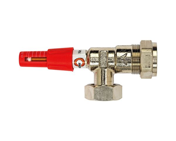 Flamco Meibes ueberstroemventil mit Flamcoansch 3/4", verchromt ME-69072.11