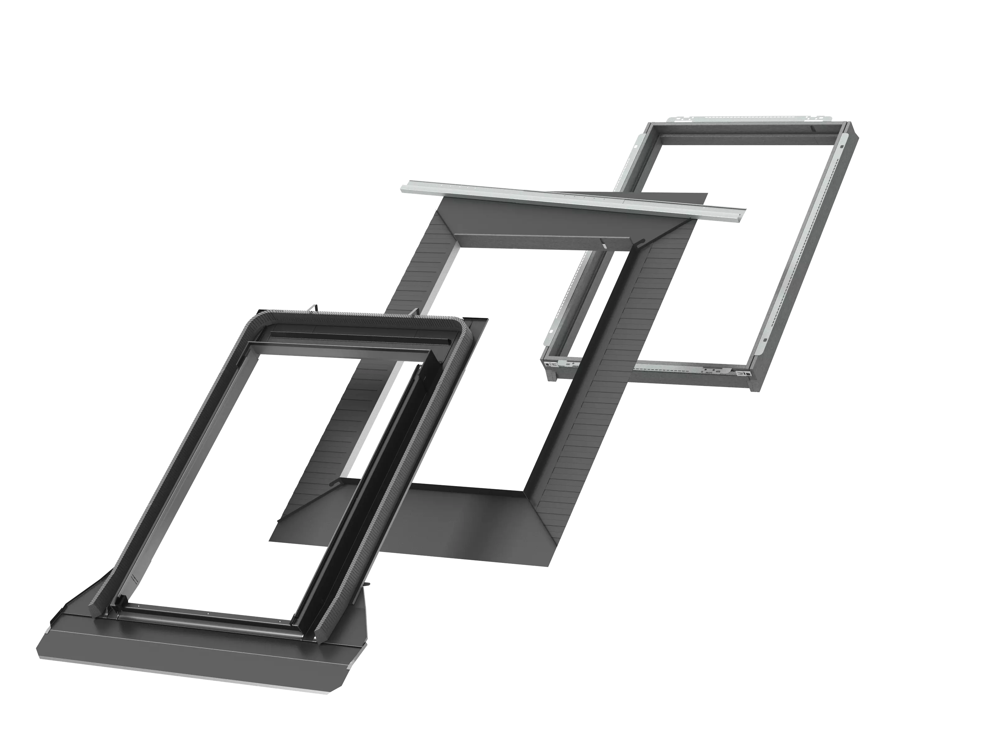 VELUX Eindeckrahmen fuer flache Ziegel Alu mit BDX+BFX EDT MK04 2000 VELUX Eindeckrahmen fuer flache Ziegel Alu mit BDX+BFX EDT MK04 2000