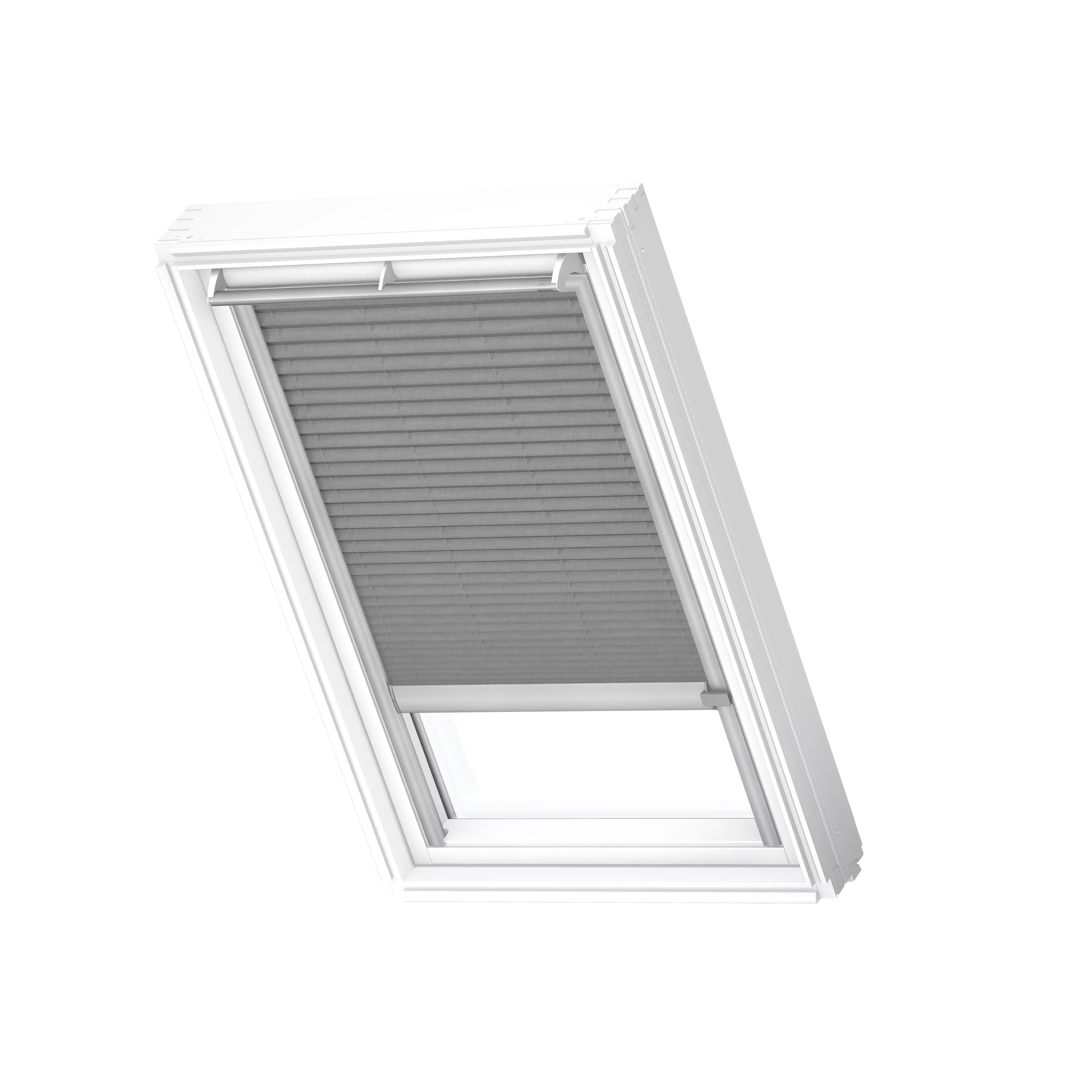 VELUX Plissee solar Grau, alu Schiene, Standard FSL M06 1282K