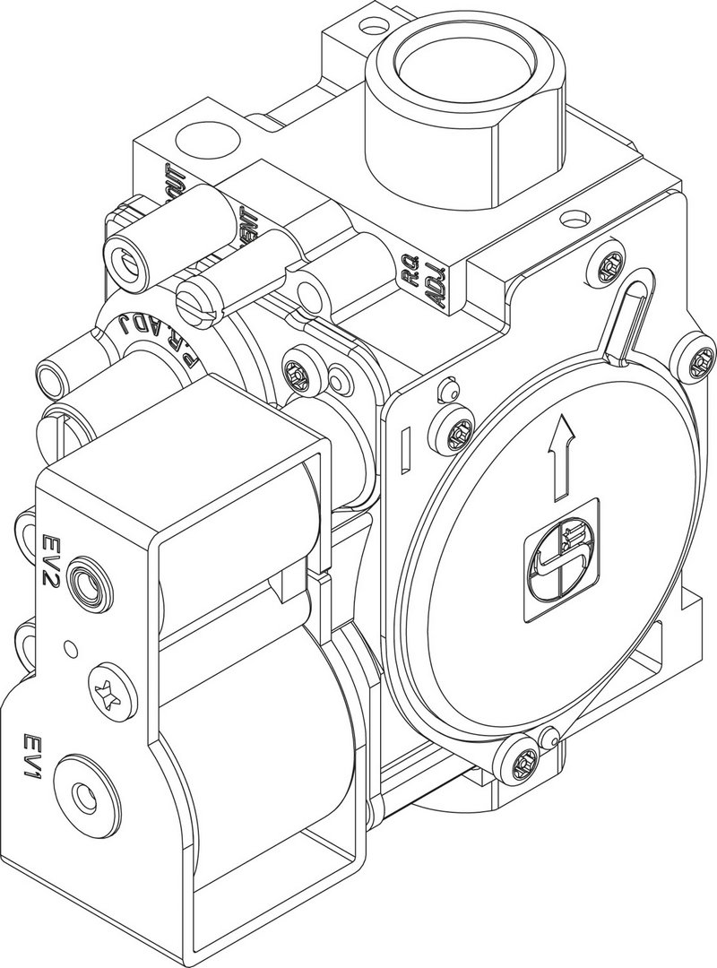 BOSCH Ersatzteil TTNR: 87377015410 Gasarmatur SIT 848 230V HNBR