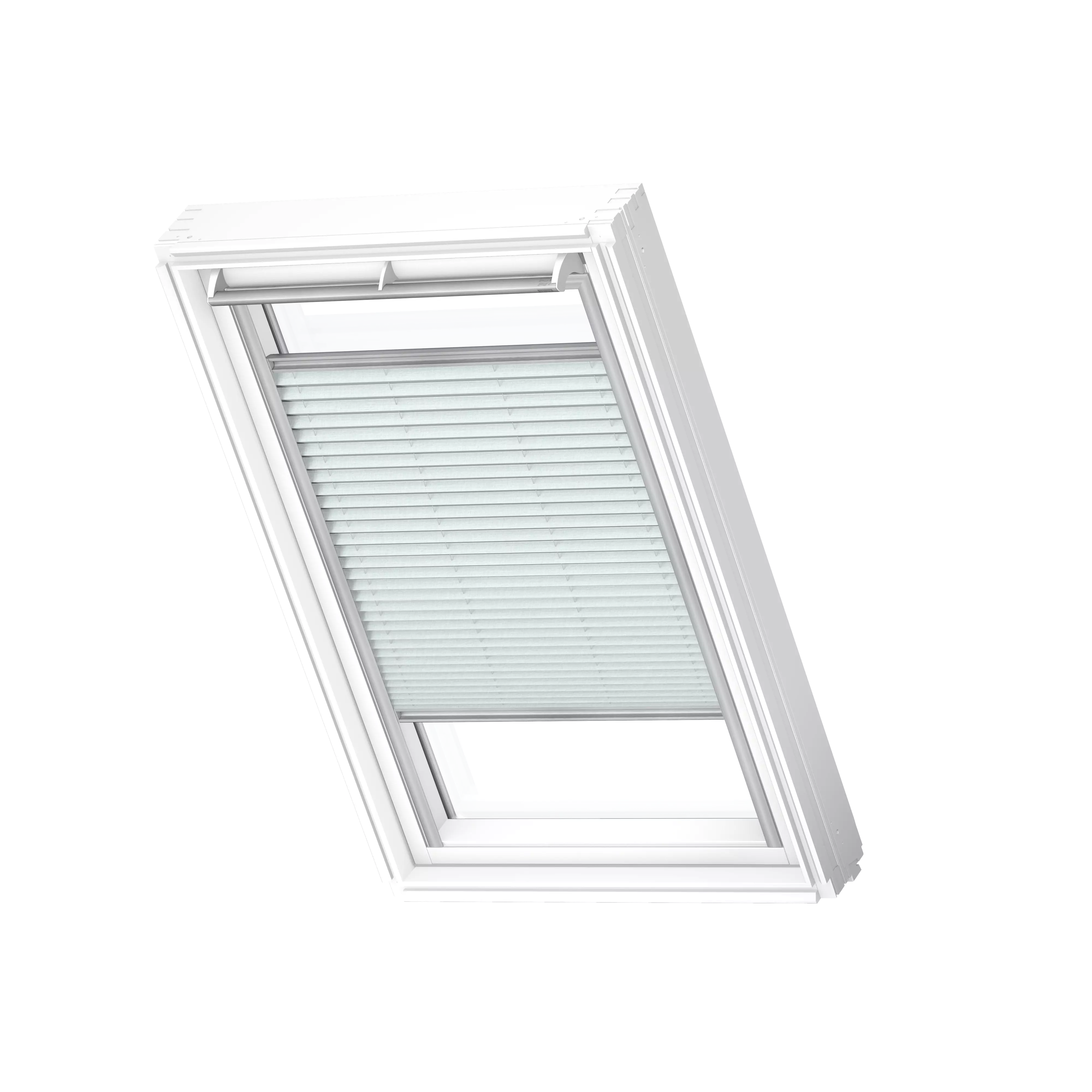VELUX Plissee manuell Himmelblau, alu Schiene, Premium FHL PK06 1285S