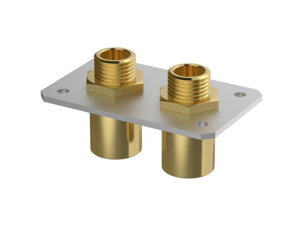 Flamco Doppelplatte 100x100x3 mm, AA = 45 mm 1/2" IG, Laenge 20 mm M66335.16K Flamco Doppelplatte 100x100x3 mm, AA = 45 mm 1/2" IG, Laenge 20 mm M66335.16K