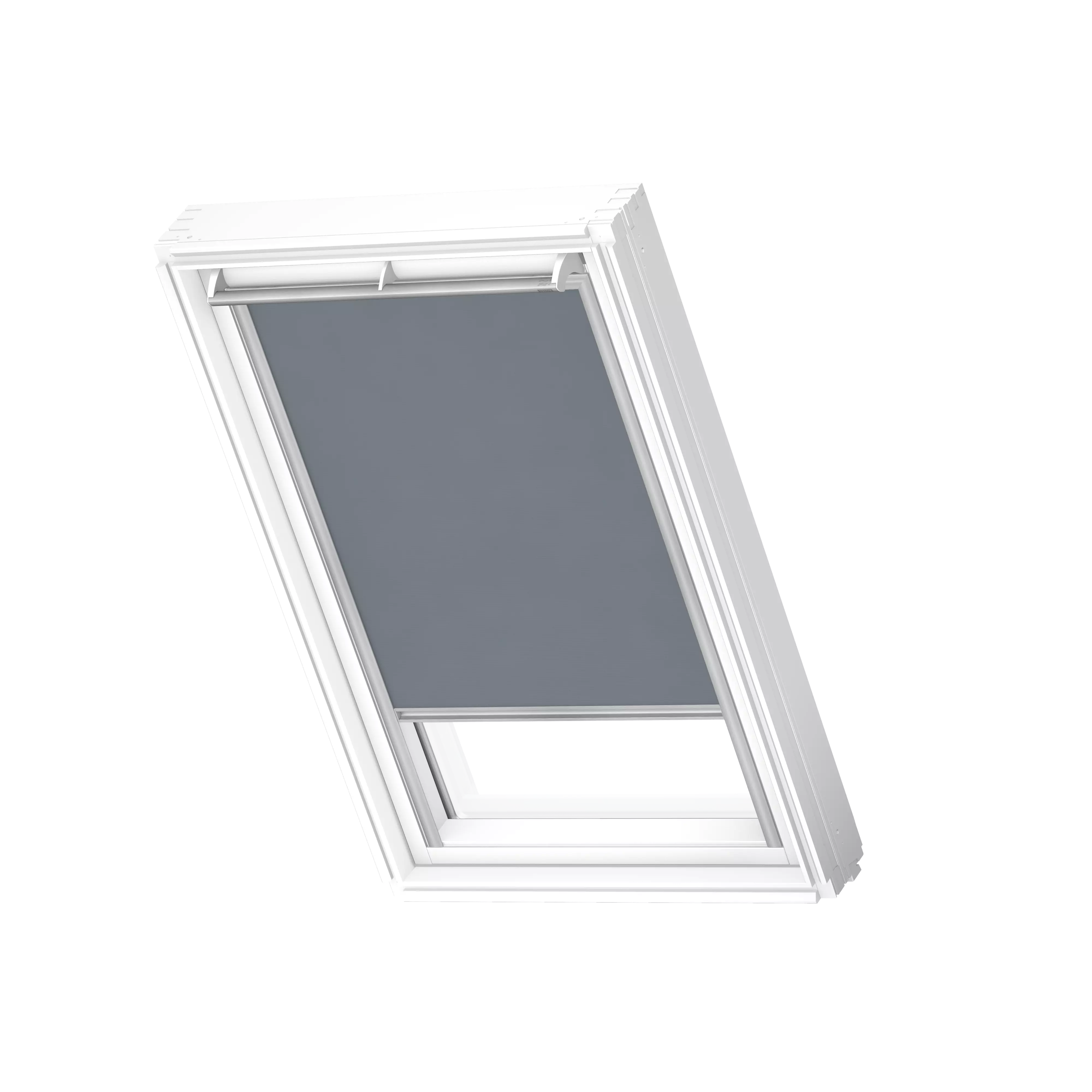 VELUX Rollo manuell Blaugrau, alu Schiene, Premium RFL 0811 4170S VELUX Rollo manuell Blaugrau, alu Schiene, Premium RFL 0811 4170S